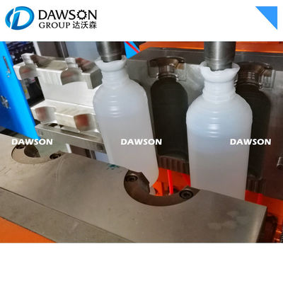 La estación doble modifica la botella plástica de las cavidades para requisitos particulares que hace protuberancia de la máquina la máquina automática del moldeo por insuflación de aire comprimido