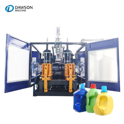 comprar Máquina de moldeo por soplado de extrusión de HDPE de doble estación para botellas, relación L/D del tornillo 24, diseñada para la fabricación de botellas de leche de 1.5L online manufacture
