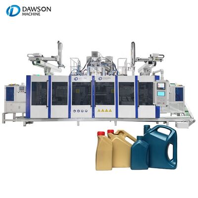 comprar Máquina de moldeo por soplado de doble estación totalmente automática para envases industriales líquidos de 5L HDPE online manufacture