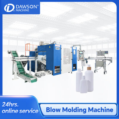 comprar Máquina de moldeo por soplado de extrusión de doble estación con doble cabeza para botellas de polvo para bebés de 540 ml online manufacture