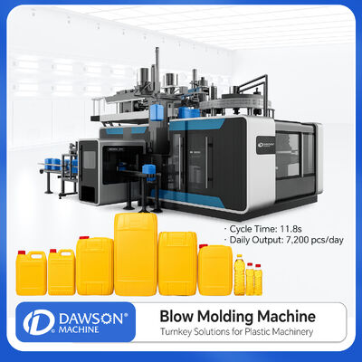 comprar Máquina automática de moldeo por soplado rotativa de HDPE con capacidad máxima de 25 litros. Control de temperatura del volumen del producto online manufacture