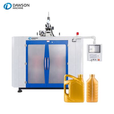comprar Máquina de moldeo por extrusión y soplado automática de doble estación para la fabricación de contenedores de plástico HDPE de 4L online manufacture