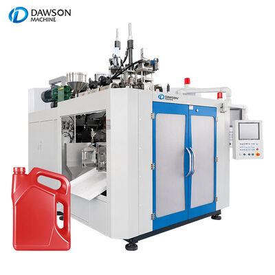 comprar Máquina de moldeo por soplado por extrusión de 3 capas para fabricación de botellas de plástico HDPE de 4 litros con doble estación online manufacture