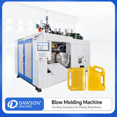 comprar Máquina de moldeo por soplado por extrusión de 3 capas para fabricación de botellas de plástico HDPE de 4 litros con doble estación online manufacture