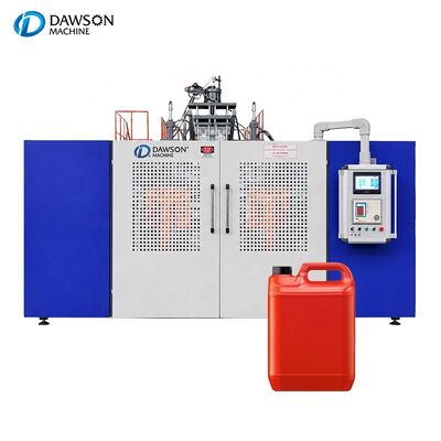 comprar Máquina de moldeo por extrusión de soplado de doble estación y doble cabezal de HDPE de 5L automática para la fabricación de botellas de plástico online manufacture