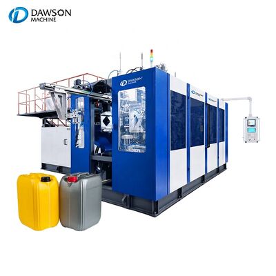comprar Máquina de moldeo por soplado de extrusión de doble estación de alto rendimiento con cabeza única para la fabricación de latas industriales de HDPE Jerry online manufacture