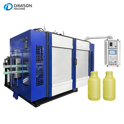 Máquina de moldeo por soplado de extrusión de botellas de plástico de 1L de doble estación de 500 ml