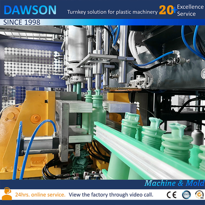 Máquina de moldeo por extrusión de botellas de HDPE automática de 1L 2L