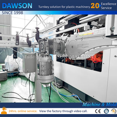 Precio de la máquina de extrusión-soplado de botellas de doble estación para detergente de lavandería de HDPE de alta velocidad