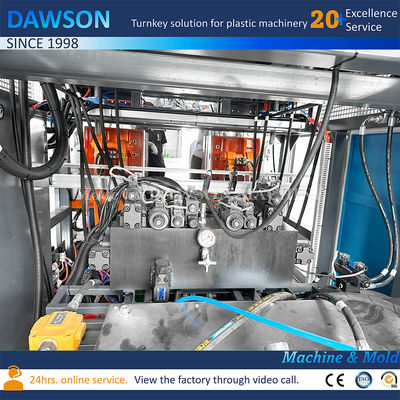Precio de la máquina de extrusión-soplado de botellas de doble estación para detergente de lavandería de HDPE de alta velocidad