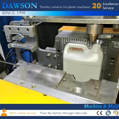 Máquina de moldeo por soplado procesada de plástico HDPE PP para la fabricación de bidones de 5 litros, botellas de aceite de motor y contenedores químicos