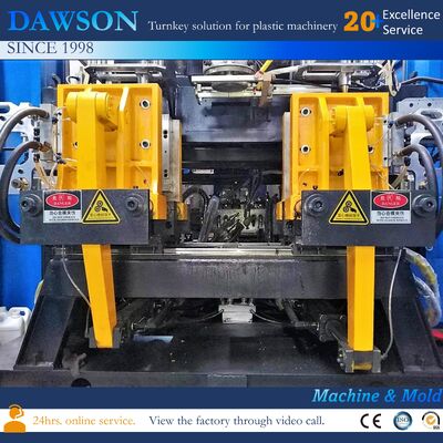Máquina de moldeo por soplado procesada de plástico HDPE PP para la fabricación de bidones de 5 litros, botellas de aceite de motor y contenedores químicos