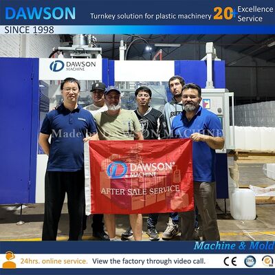 Fácil de operar DAWSON Hdpe botella de leche yogur hacer extrusión máquina de moldeo de soplado 250ml 500ml 1L de alta velocidad