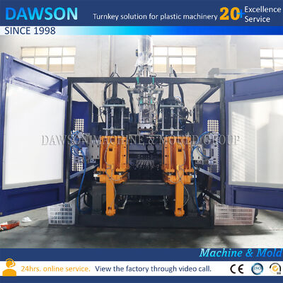Diámetro de tornillo de 85 mm 110kN Fuerza de sujeción de plástico Hdpe Botella de detergente de lavandería haciendo extrusión máquina de moldeo de soplado