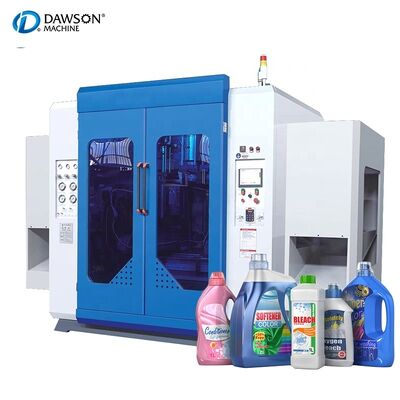 Doule Station Fully Automatic 2 Liter HDPE Plastic Detergent Cosmetic Bottle Making Machine Blowing Molding Unit