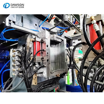 Máquina de moldeo por soplado por extrusión con servomotor hidráulico que produce bidones de plástico HDPE de 20 litros, botella de aceite, estación única