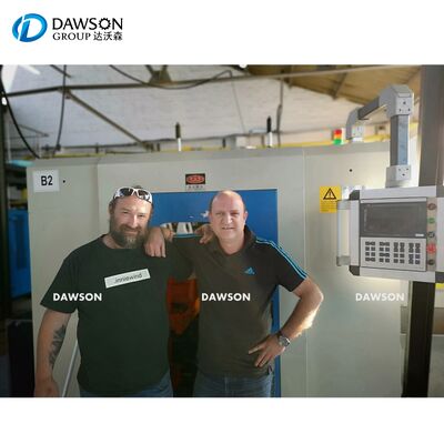 Máquina de moldeo por soplado con salida de 75 kg por hora, estación simple o doble, para la fabricación de botellas de lubricante de HDPE de 2L y 5L