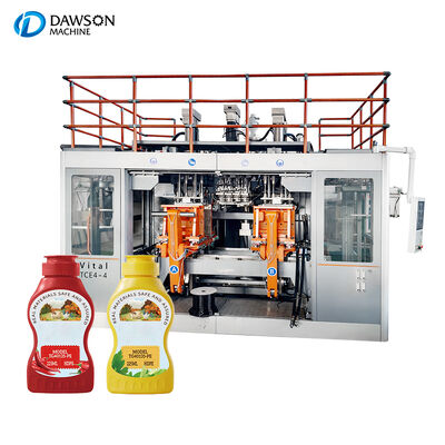 30kw Extruder Motor Power Doble Estación HDPE Extrusion Blow Molding Machine para 1 Litro y 3 Litros de Botellas de Salsa de Soja