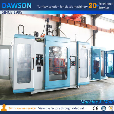 Máquina de moldeo por soplado de extrusión Jerrycan totalmente eléctrica de doble estación HDPE 3L 5L