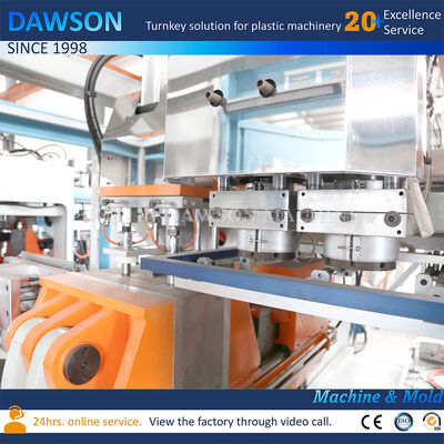 Máquina de moldeo por soplado de extrusión Jerrycan totalmente eléctrica de doble estación HDPE 3L 5L