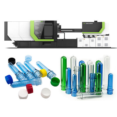 Máquina de moldeo por inyección de preformas de PET de alta productividad con servomotor y barras de 630x600 mm