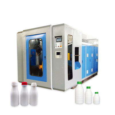Máquina principal doble del moldeo por insuflación de aire comprimido del aire del Pvc del envase de la botella de leche del motor servo